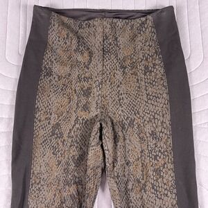 Lysse New York Womens Leggings Small Snake Print Side Panel Ponte Pants Viscose